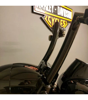 Guidão King Quinado Rhino 2" para Harley-Davidson Touring Road King - Preto