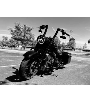 Guidão King Curve Rhino 2" para Harley-Davidson Touring Road King - Preto