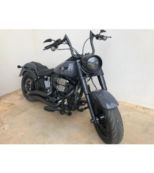 Protetor de Motor King Robust 1.1/4" para Harley-Davidson Softail Fat Boy - Preto