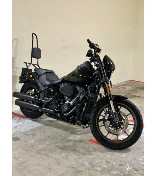 Sissy Bar King 30" Destacável para Harley-Davidson Softail Low Rider S com Bagageiro Removivel - Preto