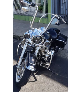 Guidão Ape Hanger Classic Robust 1.1/4" para Harley-Davidson Touring Road King - Inox Polido