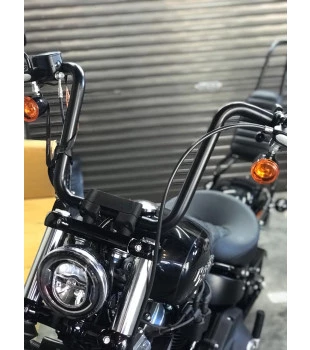 Guidão Ape Hanger Classic Robust 1.1/4" para Harley-Davidson Softail Street Bob - Preto