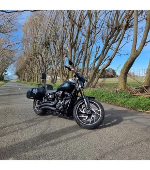 Sissy Bar King 30" Destacável para Harley-Davidson Softail Sport Glide com Bagageiro Removivel - Preto