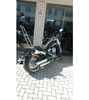 Sissy Bar King 30" Destacável para Harley-Davidson Softail Fat Boy com Bagageiro Removivel - Inox Polido