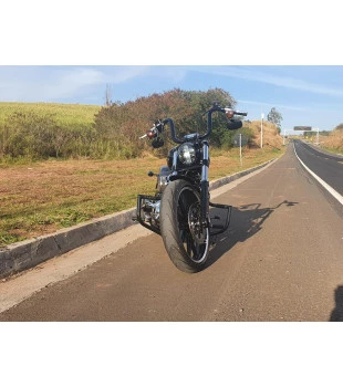 Guidão Ape Hanger Classic Brutale - Para Harley-Davidson Fat Boy - 08 a 18 polegadas - Preto