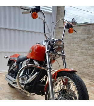 Protetor de Motor Old School Robust 1.1/4" para Harley Davidson Softail Line 2000 á 2017 - Inox Polido