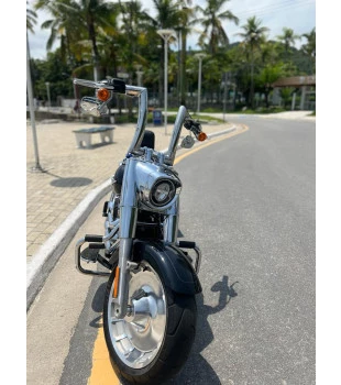 Guidão Front King Rhino 2" para Harley-Davidson Softail Fat Boy - Inox Polido