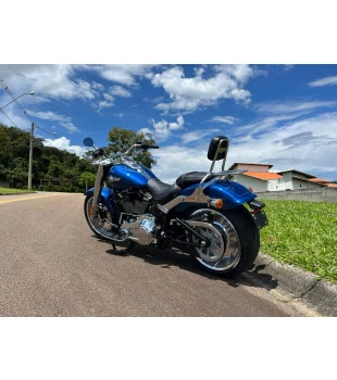 Sissy Bar King Low 16" Destacável para Harley-Davidson Softail Slim com Bagageiro Removivel - Inox Polido
