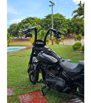 Guidão King Quinado Rhino 2" para Harley-Davidson Softail Sport Glide - Preto
