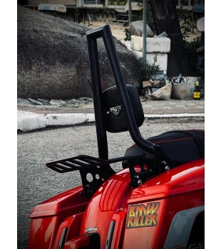 Sissy Bar Squarebone Brutale 25" Destacável para Harley-Davidson Touring - Preto