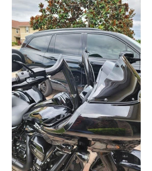 Kit Guidão Front Diablo Rhino 2” + Cabos Mecânicos com Embreagem Hidráulica para Harley-Davidson Touring Road Glide - Preto