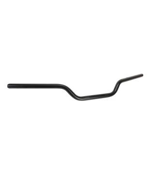 Guidão Flat Bar Thin 7/8" para Royal Enfield 650 Interceptor - Preto Fosco