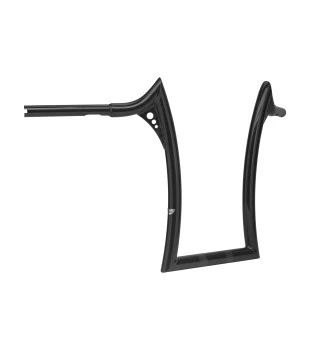 Guidão Diablo Quinado Robust 1.1/4" para Harley-Davidson Touring Road King - Preto