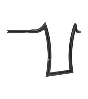 Guidão Diablo Quinado Clean Robust 1.1/4" para Harley-Davidson Dyna - Preto