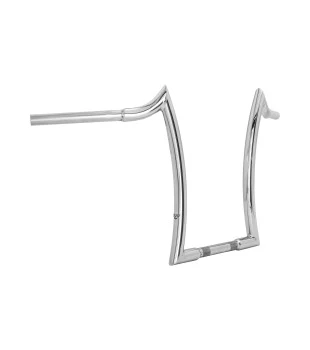 Guidão Diablo Quinado Clean Robust 1.1/4" para Harley-Davidson Dyna - Inox Polido