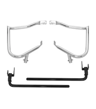 Protetor de Alforge Diablo para Harley-Davidson Touring Electra Glide 2015 a 2023 - Inox Polido