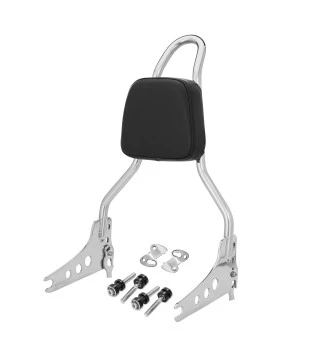 Sissy Bar King 20" Destacável para Harley-Davidson Dyna sem Bagageiro - Inox Polido