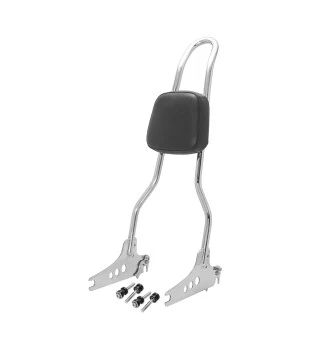 Sissy Bar King 25" Destacável para Harley-Davidson Dyna sem Bagageiro - Inox Polido