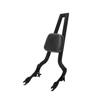 Sissy Bar Squarebone Brutale 25" Destacável para Harley-Davidson Touring - Preto