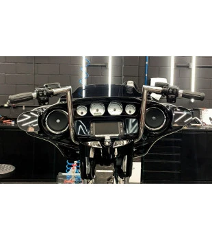 Guidão King Classic Robust 1.1/4" para Harley-Davidson Touring Street Glide - Inox Polido