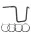 Kit Rider para Harley-Davidson Softail sem Acelerador Eletrônico: Guidão Ape Hanger Robust 1.1/4" + Cabos - Preto