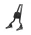 Sissy Bar Brutale Squarebone 25" Destacável para Harley-Davidson Softail Street Bob com Bagageiro Removível - Preto