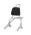 Sissy Bar King 20" Destacável para Harley-Davidson Sportster com Bagageiro Removivel - Inox Polido