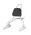 Sissy Bar King 20" Destacável para Harley-Davidson Softail Street Bob com Bagageiro Removivel - Inox Polido