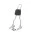 Sissy Bar King 25" Destacável para Harley-Davidson Dyna sem Bagageiro - Inox Polido