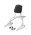 Sissy Bar King Low 16" Destacável para Harley-Davidson Softail Street Bob com Bagageiro Removivel - Inox Polido
