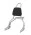 Sissy Bar King 20" Destacável para Harley-Davidson Softail Deluxe com Bagageiro Removivel - Inox Polido