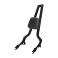 Sissy Bar Squarebone Brutale 25" Destacável para Harley-Davidson Touring - Preto