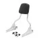 Sissy Bar King Low 16" Destacável para Harley-Davidson Softail Fat Bob sem Bagageiro - Inox Polido