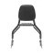 Sissy Bar King Low 16" Destacável para Harley-Davidson Softail Fat Bob com Bagageiro Removivel - Preto